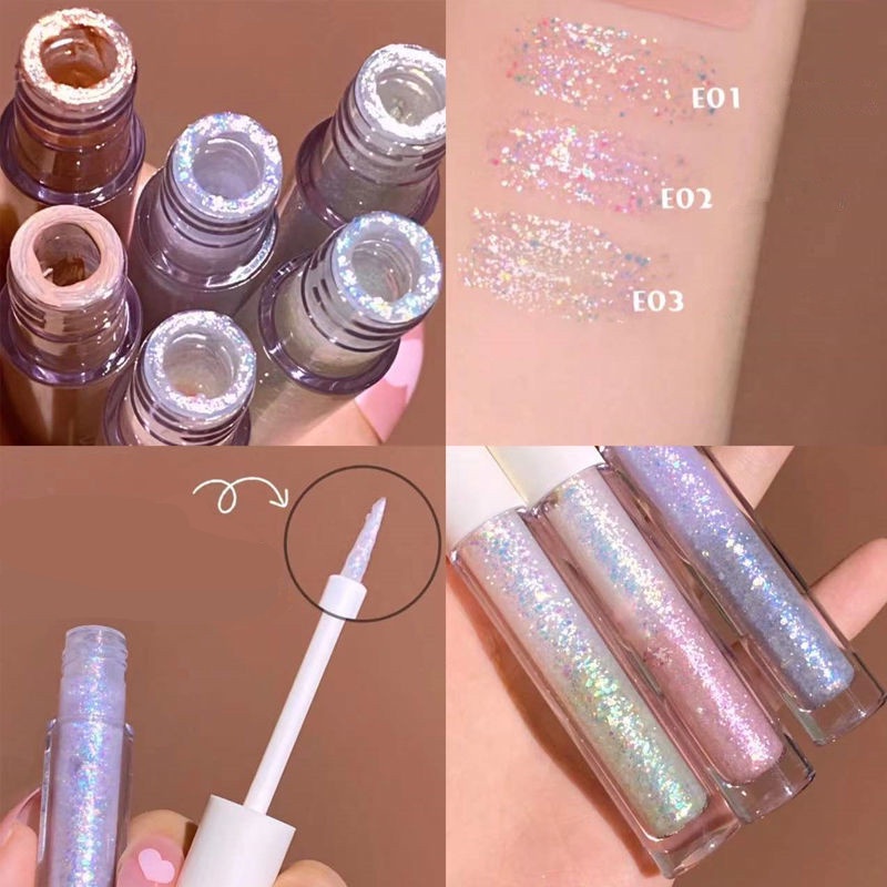 Bộ Phấn Mắt Dạng Lỏng Màu Gradient Ánh Ngọc Trai Không Thấm Nước