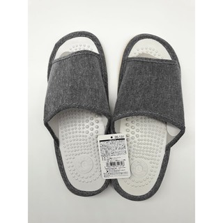 Dép đi trong nhà massage màu xanh, ghi (size L) (Hàng nội địa Nhật)