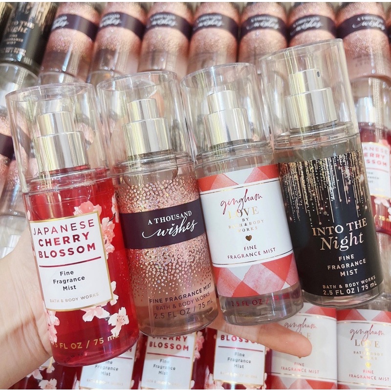 Xịt thơm toàn thân BODY MIST Bathnbodyworks size 75ml đủ bill Mỹ