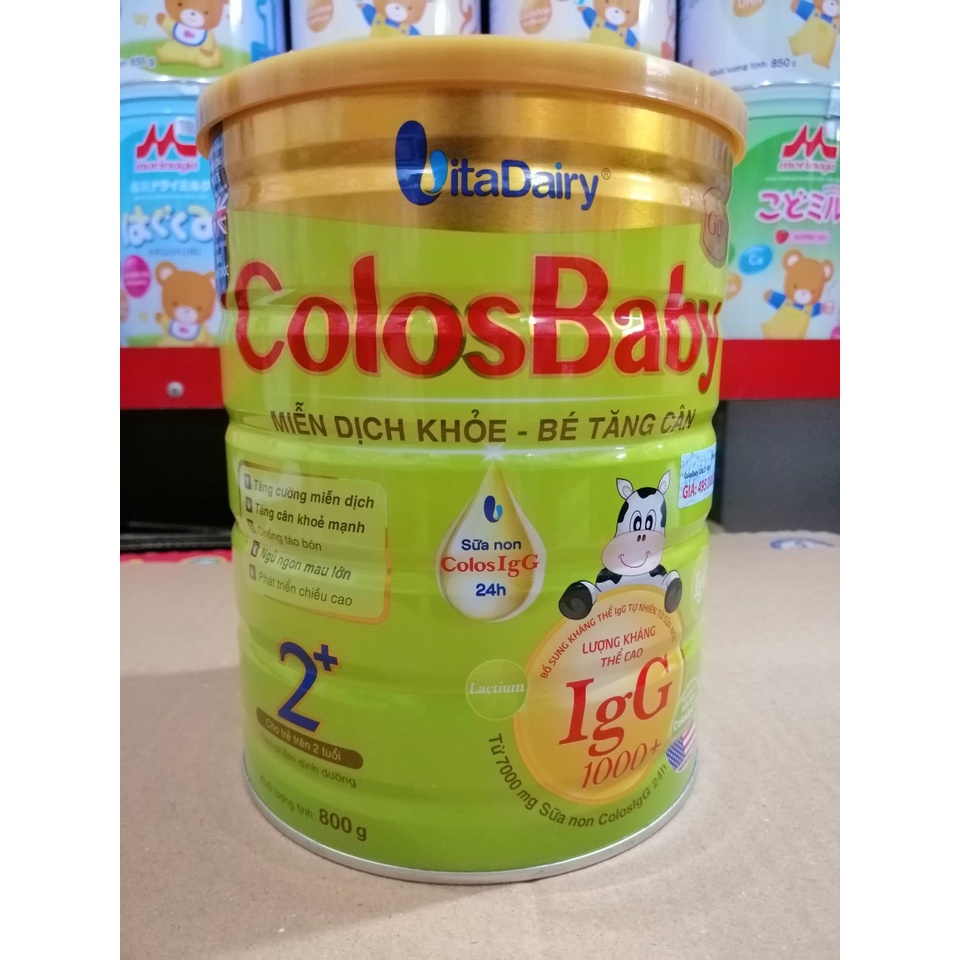 [Date 2023] Sữa bột Colosbaby Gold 2+ IgG1000 hộp 800g