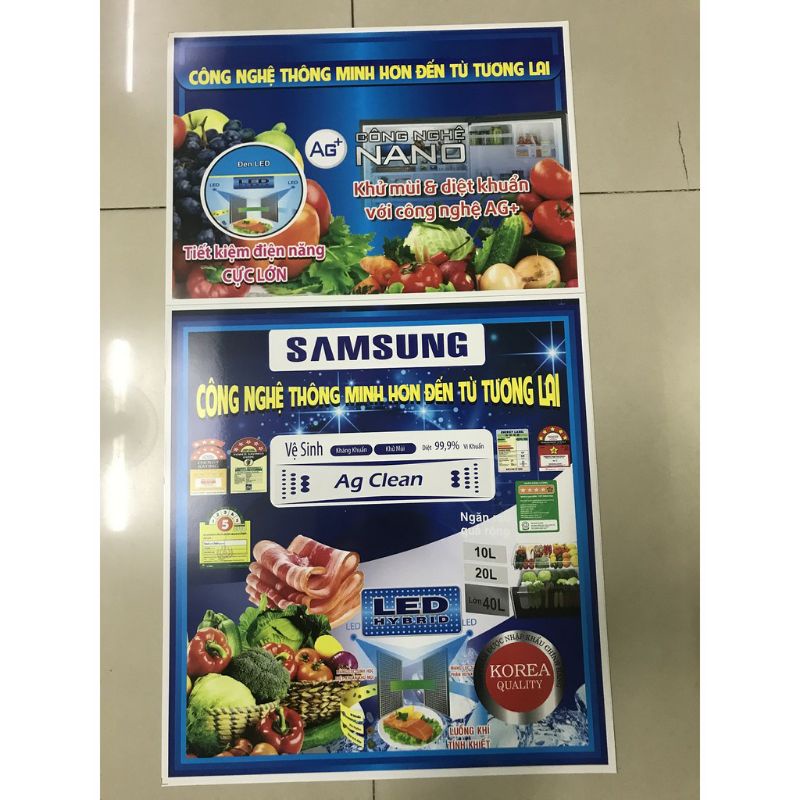 combo 20 tem dán tủ lạnh Samsung