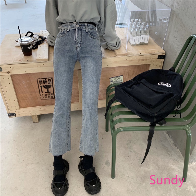 Quần Jean Ống Đứng Thời Trang Mùa Thu Cho Nữ