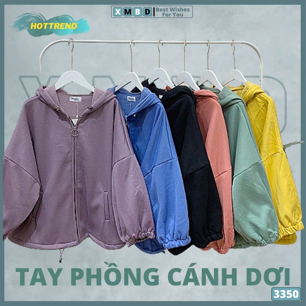 Áo Khoác Nỉ Bông Form Rộng Cánh Dơi Dày Dặn Hàng Đẹp Áo Khoác Nữ Thun Nỉ Trơn KHOEN TRÒN - AK3350