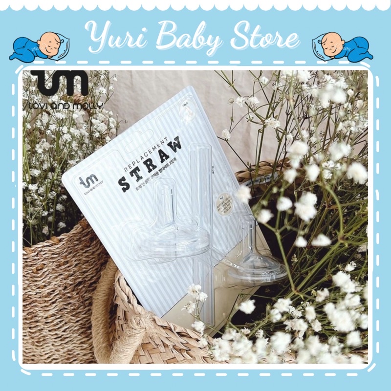 Ống hút Silicon Tovi And Molly nội địa Hàn chính hãng