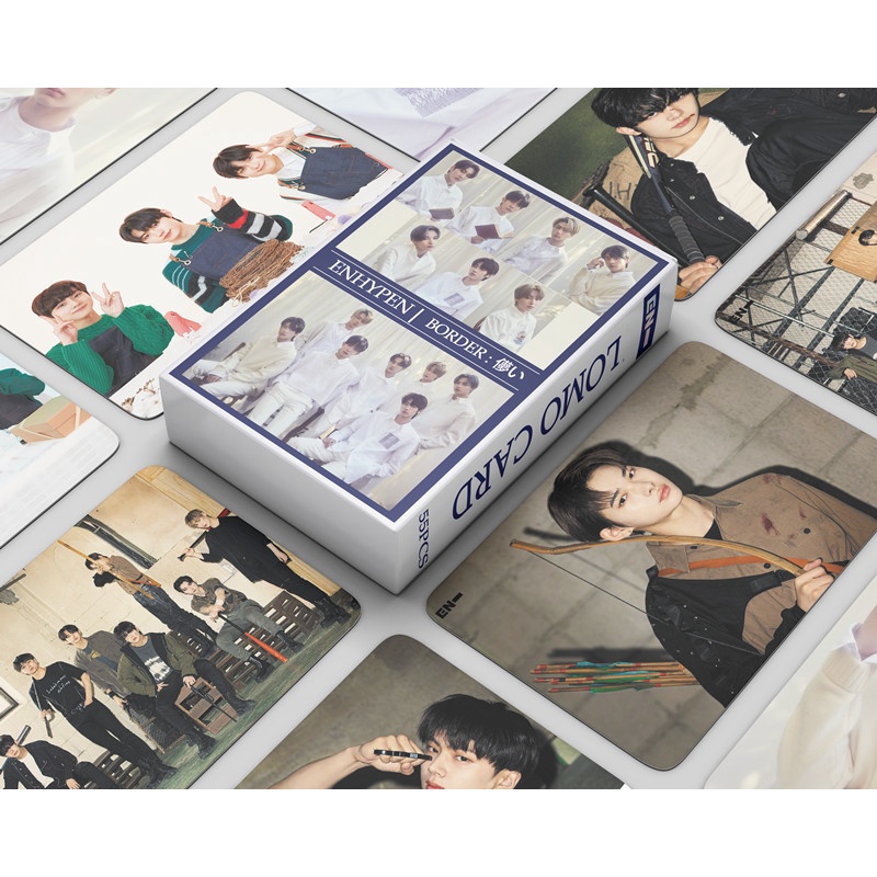 Hộp thẻ ENHYPEN Album Photocard HEESEUNG JAY Lomo Card 55 cái / hộp