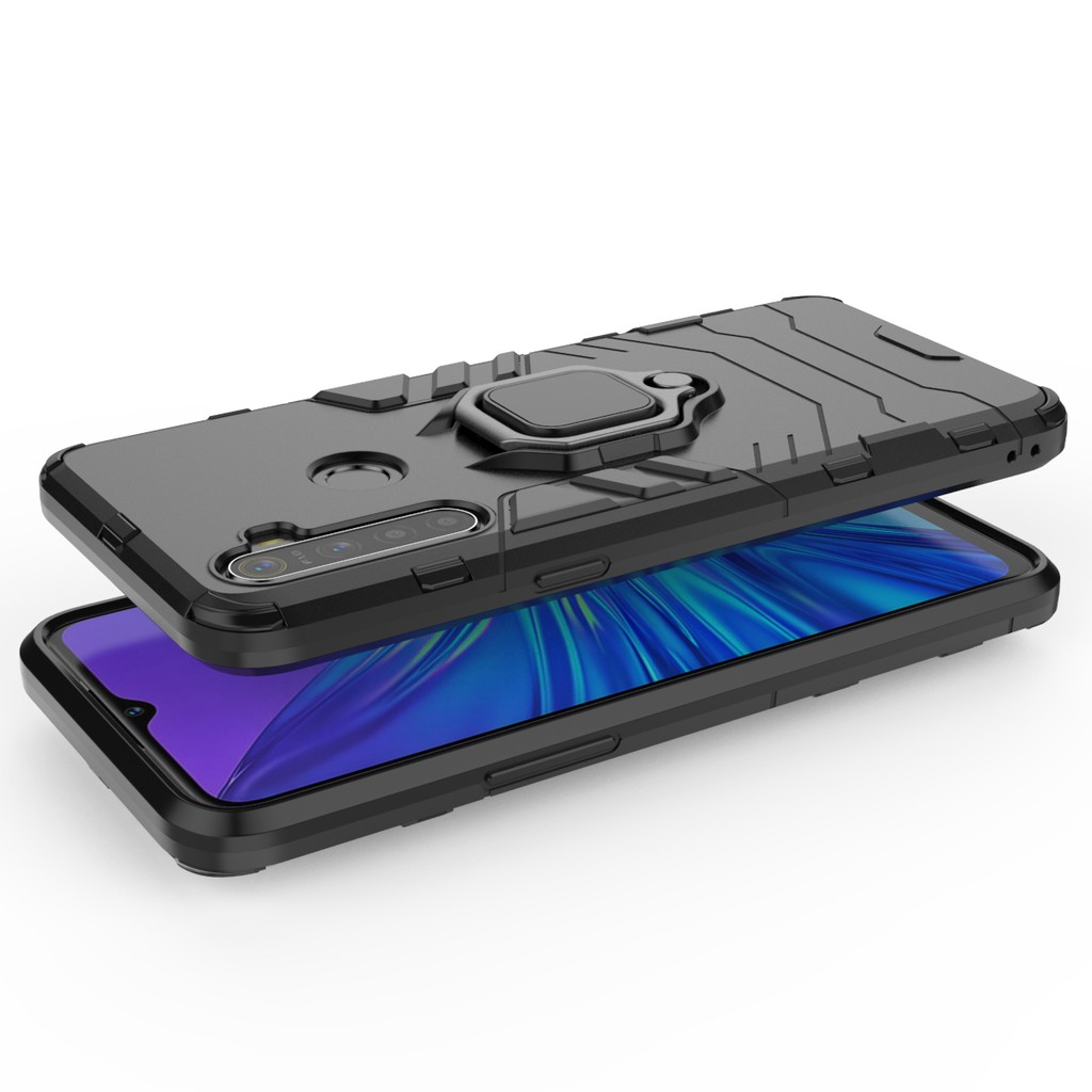 Ốp lưng Oppo Realme C3 / C3i / 6i / Realme 5 / 5i dùng chung Iron Man Iring chống sốc siêu bền giá đỡ xem phim