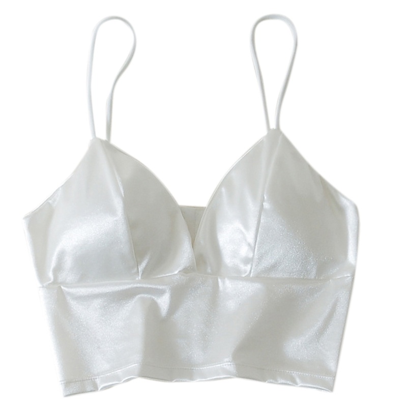 Áo croptop sát nách dây mảnh thiết kế cổ chữ v khoét sâu quyến rũ dành cho nữ