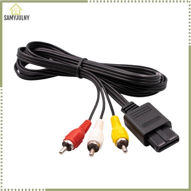 Dây Cáp Âm Thanh / Hình Ảnh Dài 1.8m Cho Máy Chơi Game Nintendo 64 Audio Tv Av Sang Rca N64 Snes