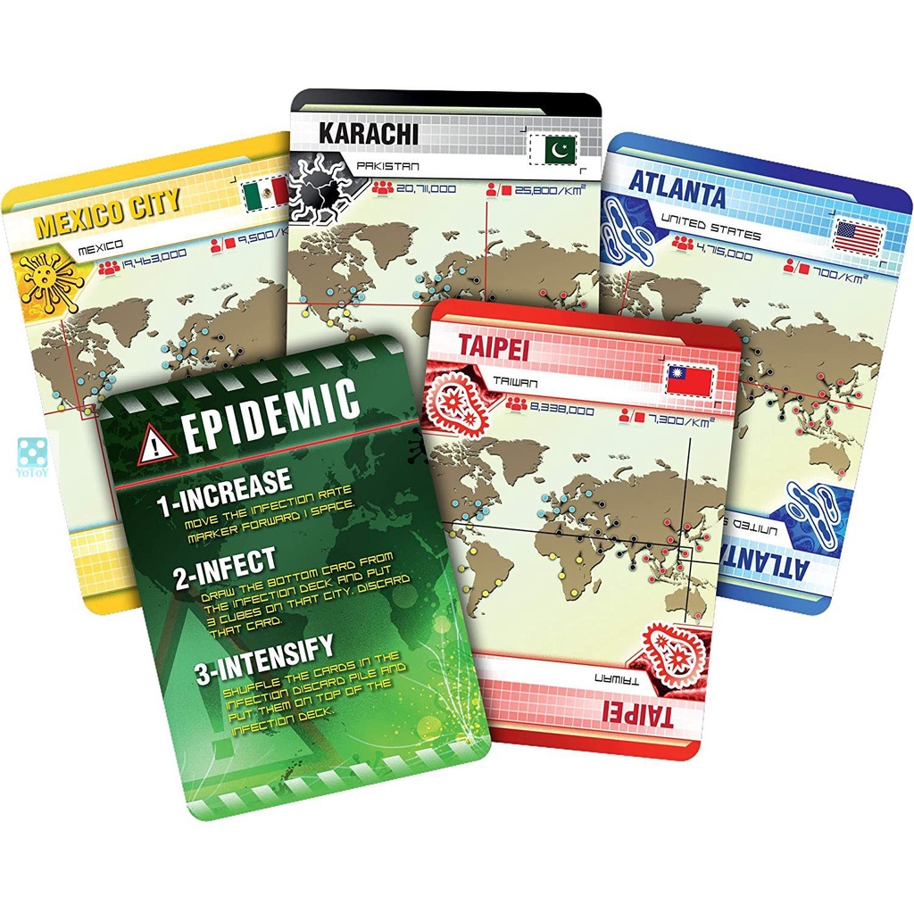 Pandemic boargame – Trò chơi Đại dịch toàn cầu bộ cơ bản