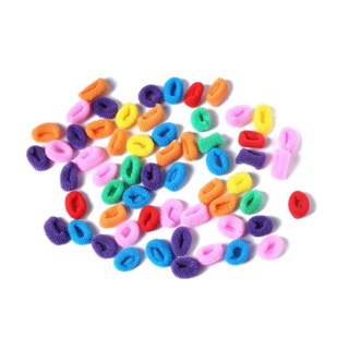 Set 100 dây thun buộc tóc cho bé