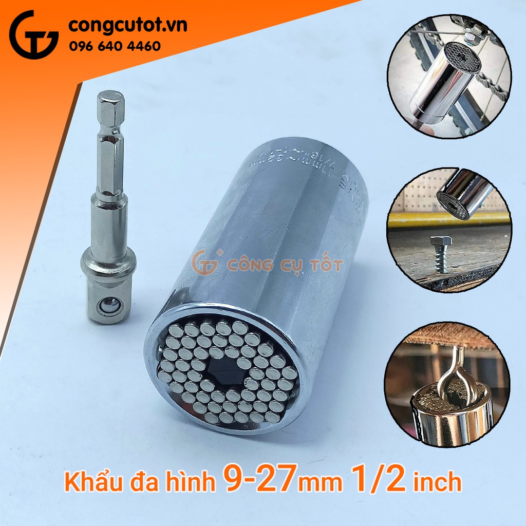 Khẩu đa hình 9-27mm ½ inch