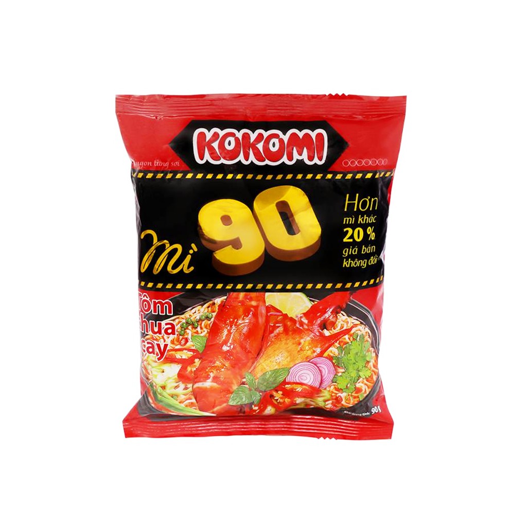Thùng 30 gói mì Kokomi 90 tôm chua cay 90g