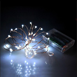 ĐÈN ĐOM ĐÓM 10M PIN (Vàng/Trắng/Lá/Dương/Hồng/Đủ màu)