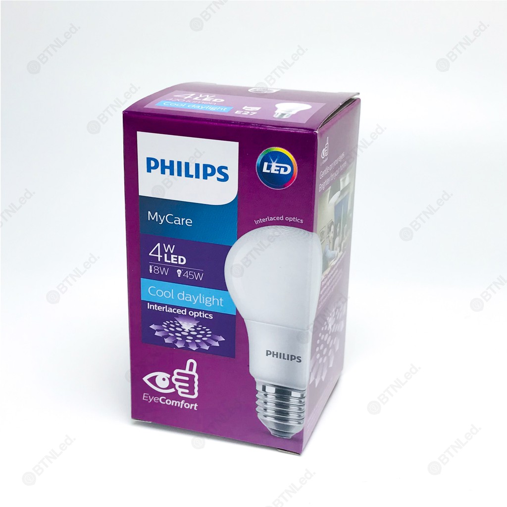 Bóng đèn PHILIPS LED Bulb MyCare E27 A60 - [HÀNG CHÍNH HÃNG] - Êm dịu cho mắt