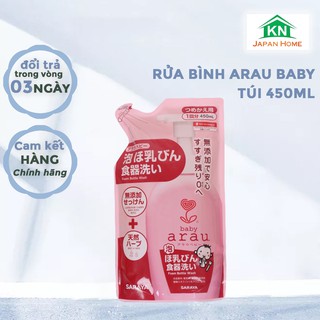 Rửa Bình Arau Baby túi 450ml