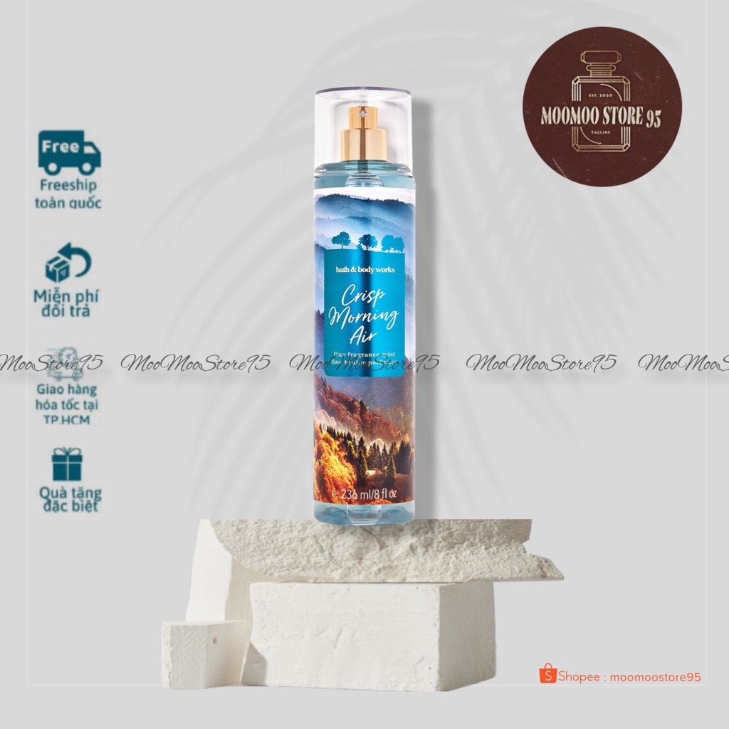 Xịt thơm toàn thân Bath & Body Works mùi Crisp Morning Air