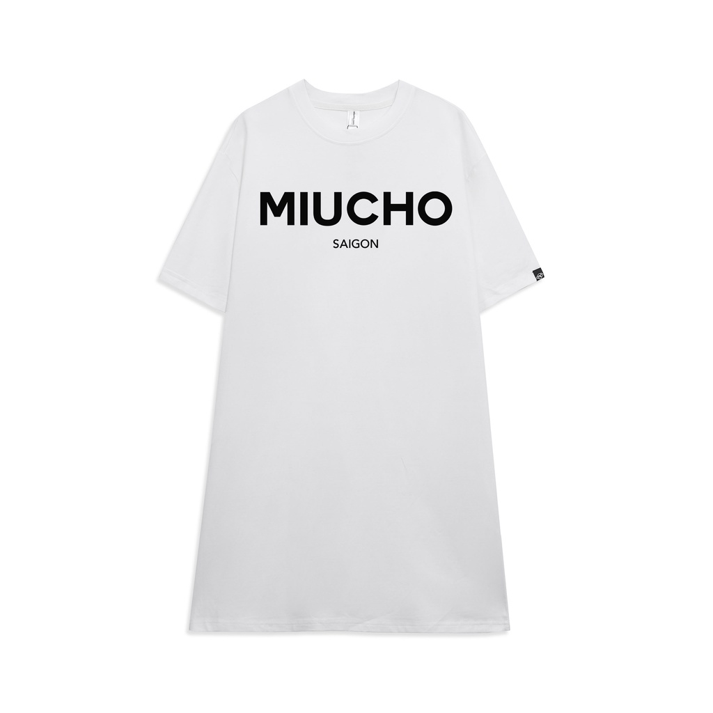 Đầm suông dài tay lỡ vintage nữ cổ tròn chất cotton bigsize DT027 Miucho in brand name