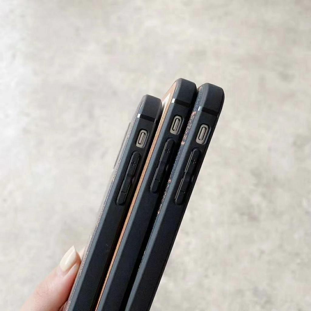 Ốp điện thoại da in chữ bảo vệ camera cho iPhone 12 12 Pro 12 Pro Max 11 Pro Max 7 8 Plus X XS XR XS MAX