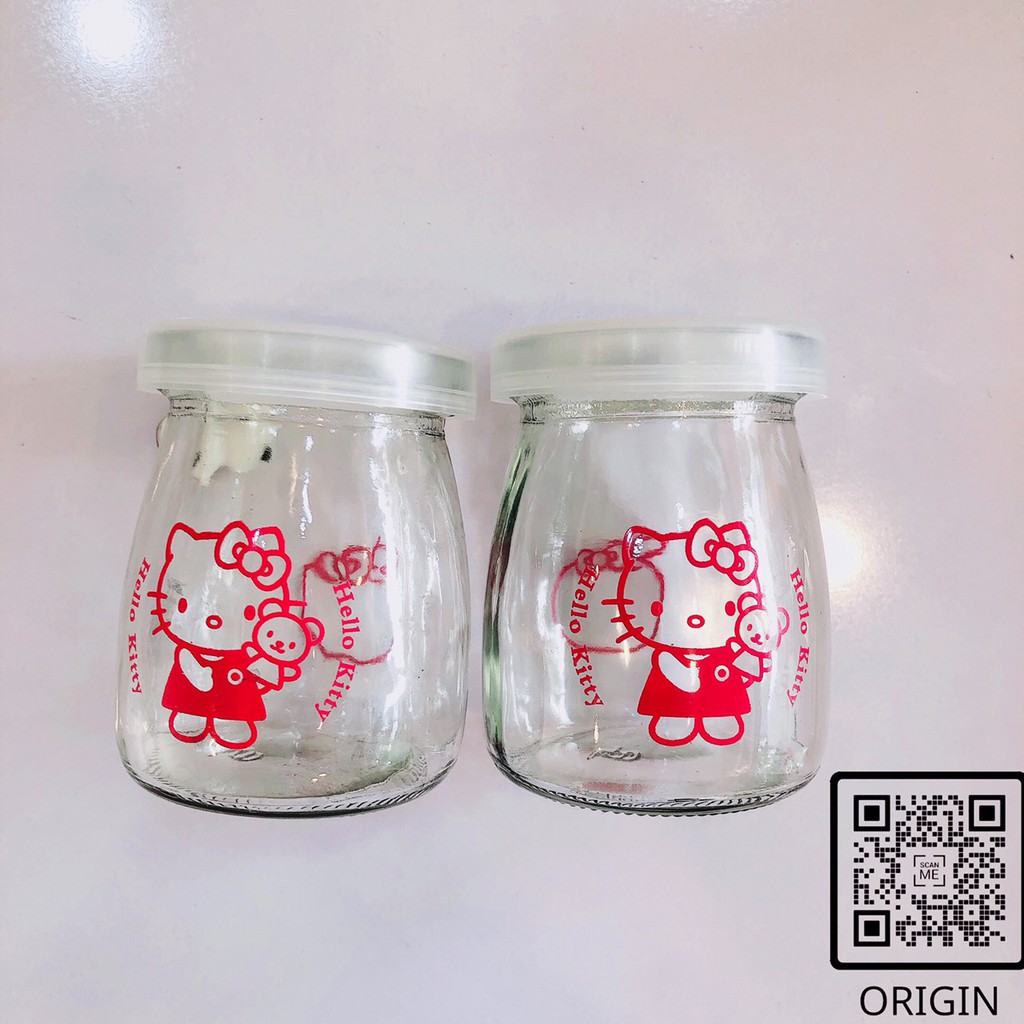 Hủ thủy tinh 100ML dùng làm sữa chua, bánh flan, trái cây nghiền cho bé ăn dặm - Origin shop