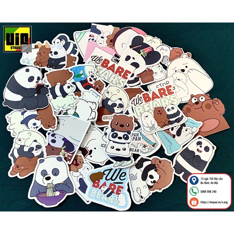 Sticker we are bear chống nước ..