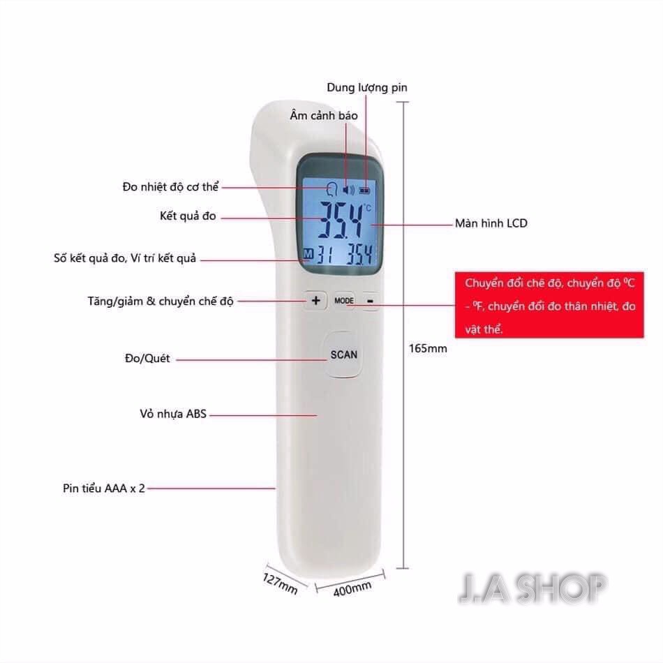 &lt;Bảo hành&gt;Nhiệt kế hồng ngoại đo thân nhiệt scan Infrared T1803