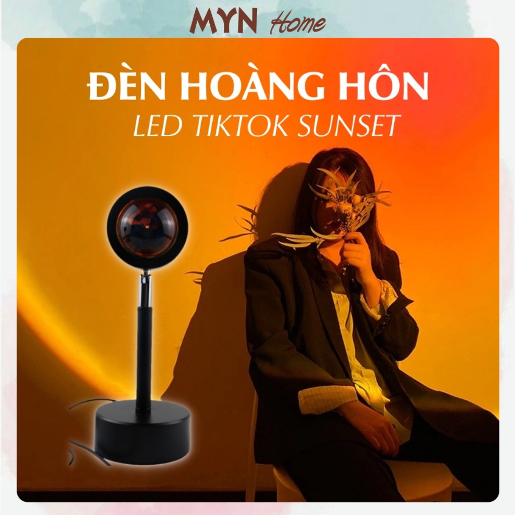 Đèn Sunset, đèn hoàng hôn hỗ trợ quay video/ chụp ảnh Tiktok cực chill - USB 5V MYN Home