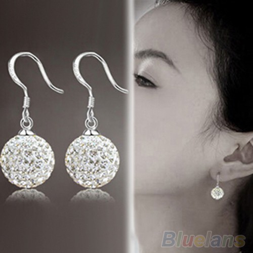 Bông Tai Mạ BạC ĐíNh Đá ThờI Trang