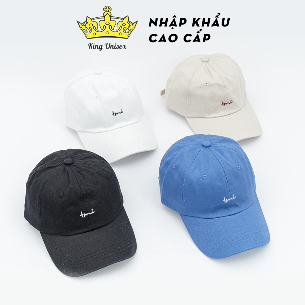Mũ lưỡi chai, Nón kết nam nữ cotton thêu chữ Tmi phong cách Hàn Quốc form chuẩn KingU6 Mũ đẹp, Hot trend, Nhiều màu