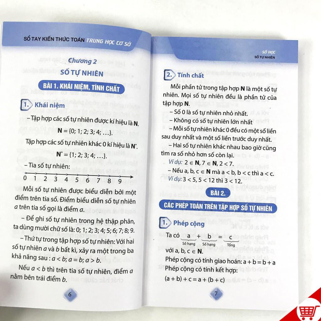 Sách - Sổ tay kiến thức THCS ( Combo 2 quyển, lẻ tùy chọn) Toán, Tiếng Anh