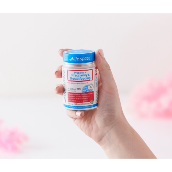 Viên uống men vi sinh dành cho bà bầu Life space probiotic+ pregnancy & breastfeeding 50 viên Úc