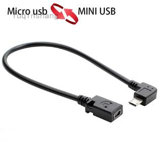 Dây Cáp Chuyển Đổi Dữ Liệu 90 Độ Micro USB Sang Mini USB Female