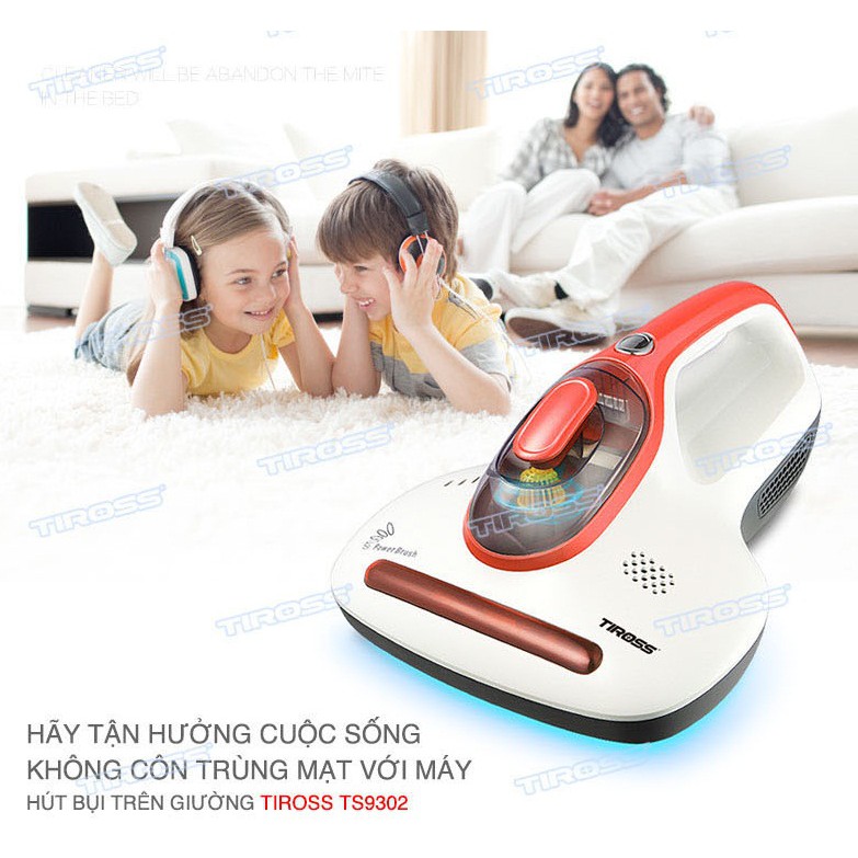 [FREESHIP 99K]_Máy hút bụi trên giường sopha, đệm, gối Tiross TS9302