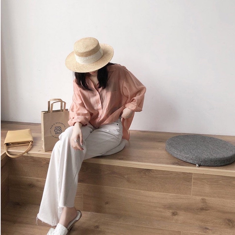 Áo voan Bowknot tơ tằm ánh nhũ - Dreamynt