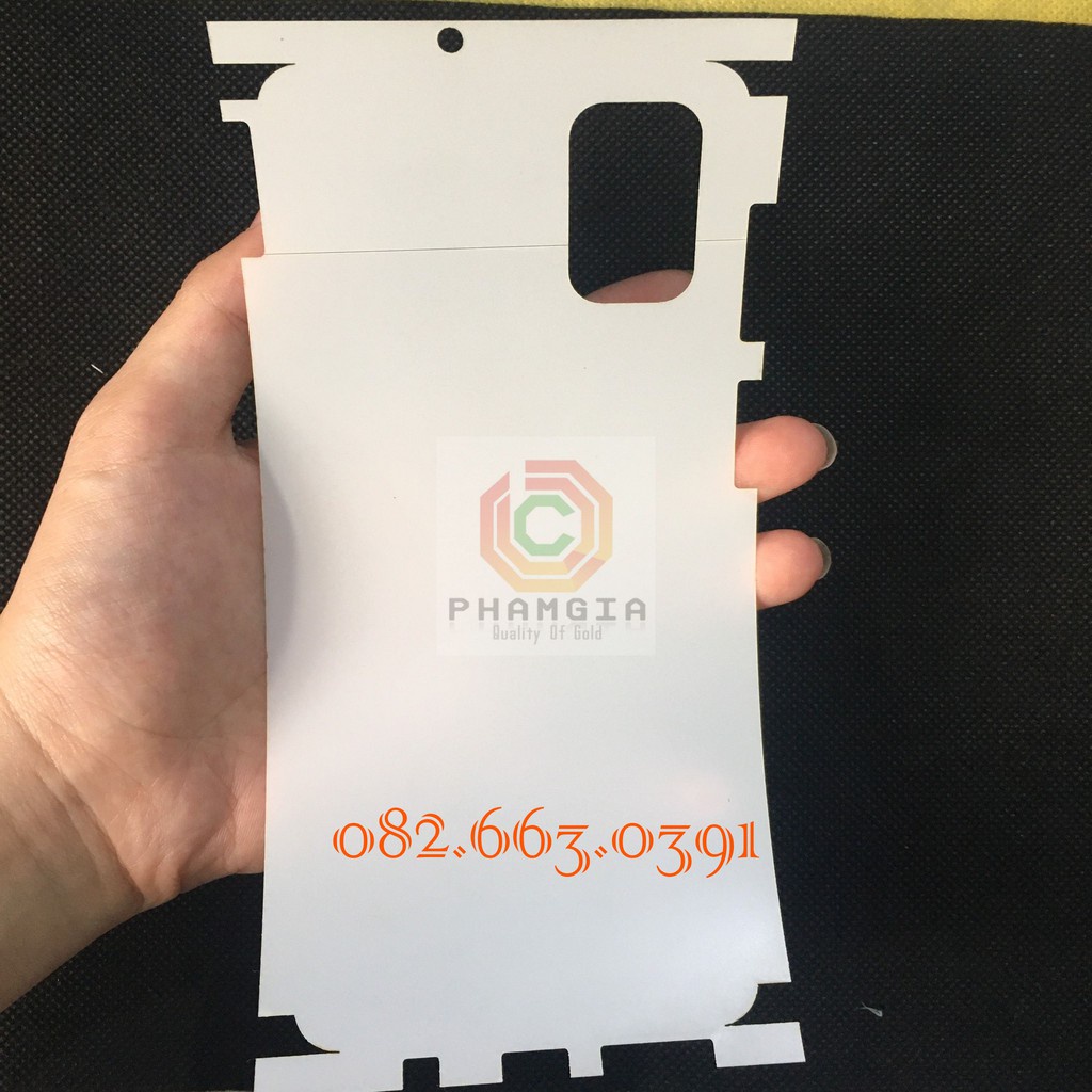 Dán PPF Samsung M51 bóng, nhám-màn hình, mặt lưng, mặt lưng full viền