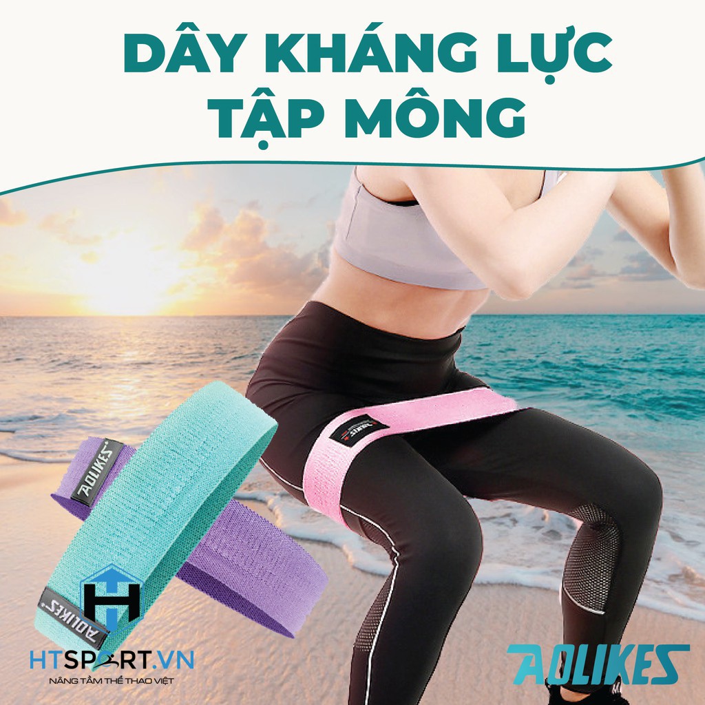 Dây Mini Band, Dây Đàn Hồi Kháng Lực Tập Chân Mông Gym Tại Nhà Miniband Aolikes AL3604