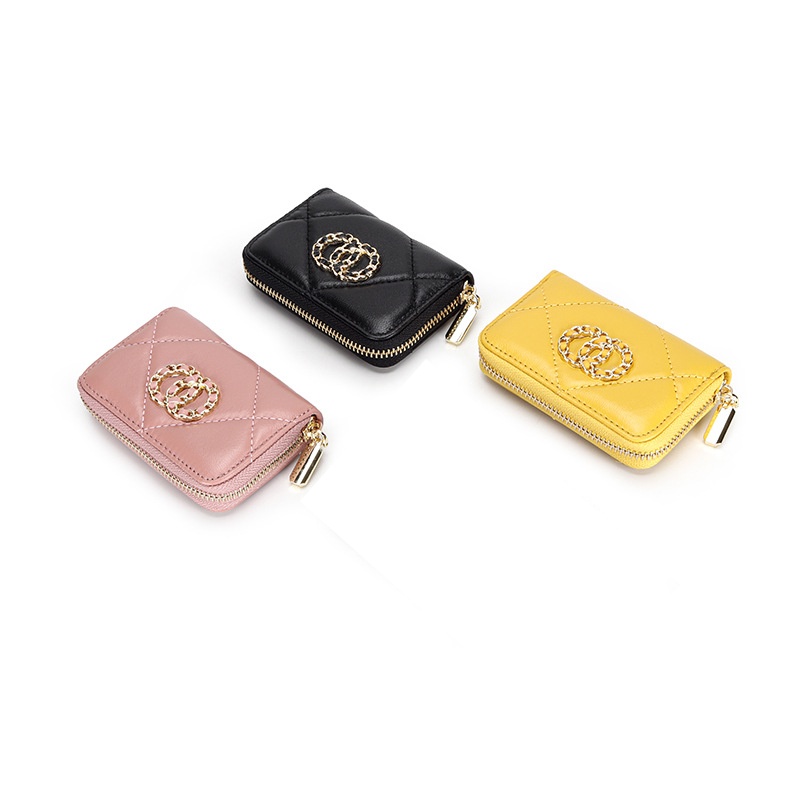 Ví da cừu SeaGloca cỡ nhỏ đựng thẻ phong cách thời trang dành cho nữ