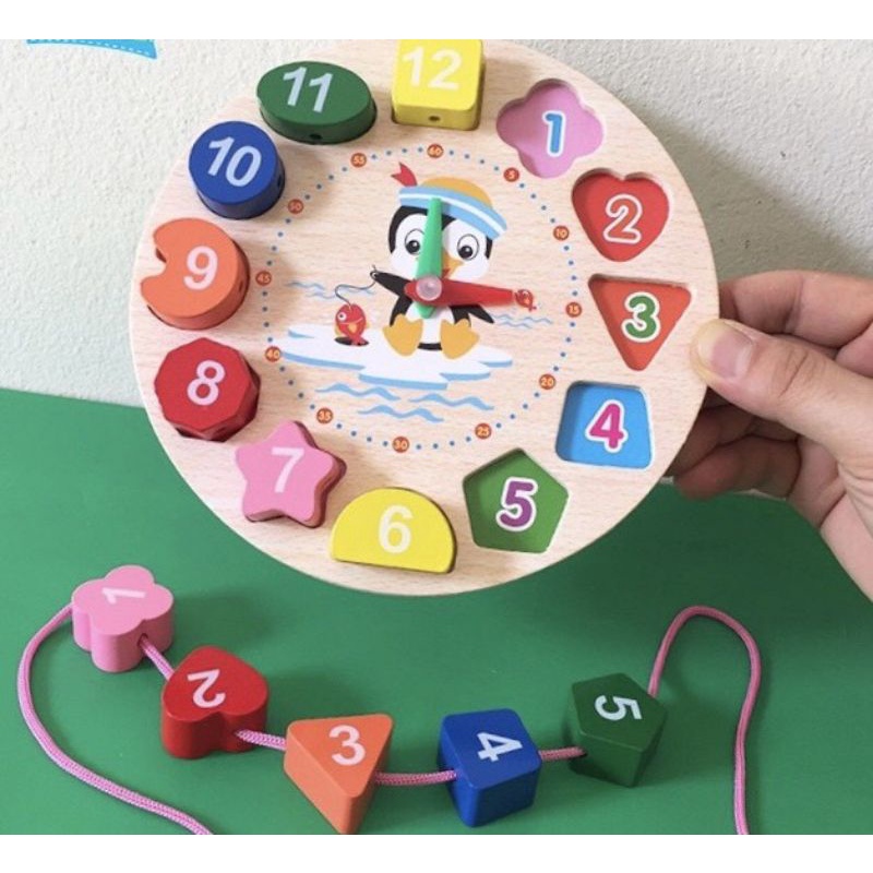 Combo 6 món đồ chơi gỗ cho bé thông minh, phát triển trí tuệ tư duy cho bé từ 1 - 6 tuổi