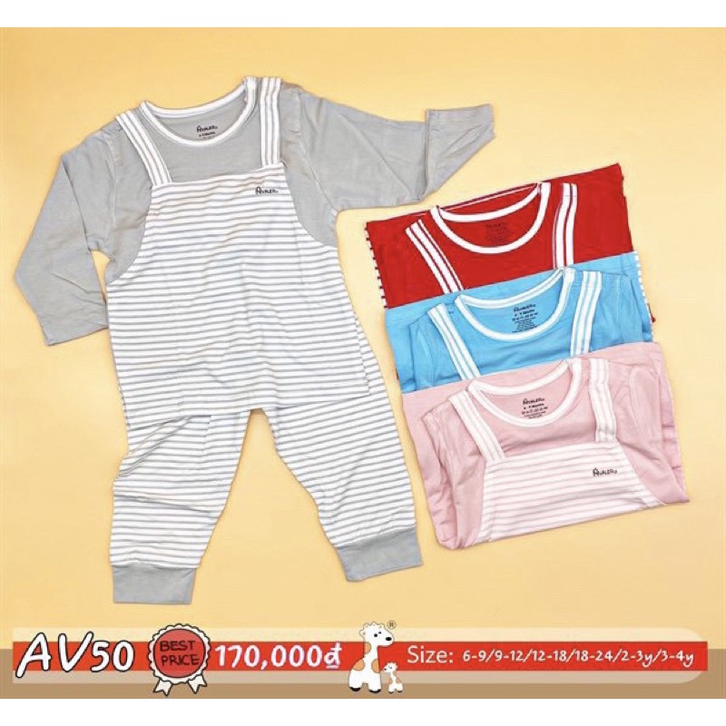 bộ yếm avaler từ 6-9m tới 2-3y
