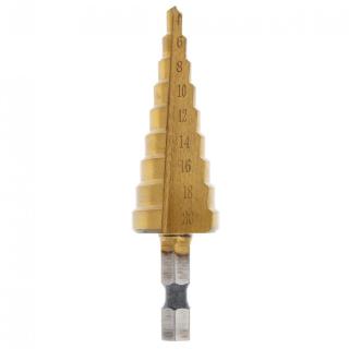 1pcs 4-20mm with Hex Shank Step Drill Bits Pagoda Cone Drill