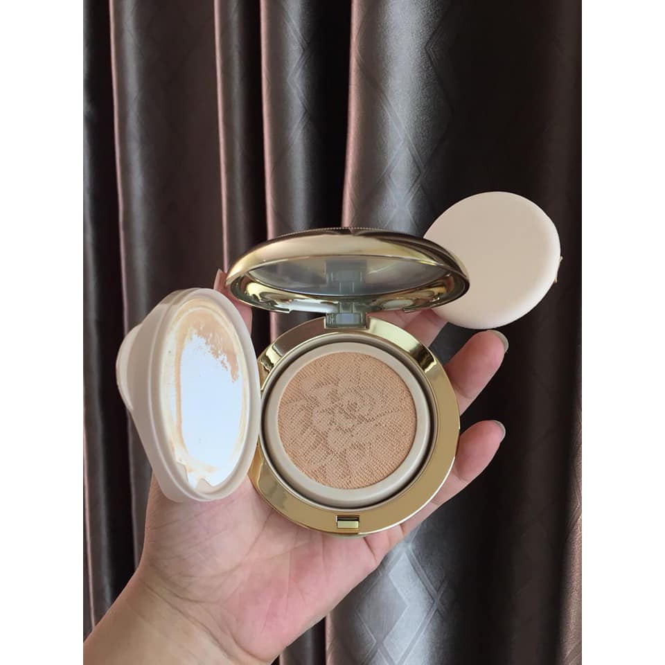 Set Phấn nước Whoo tái sinh Radiant Essence Cushion cho da đẹp mịn tự nhiên