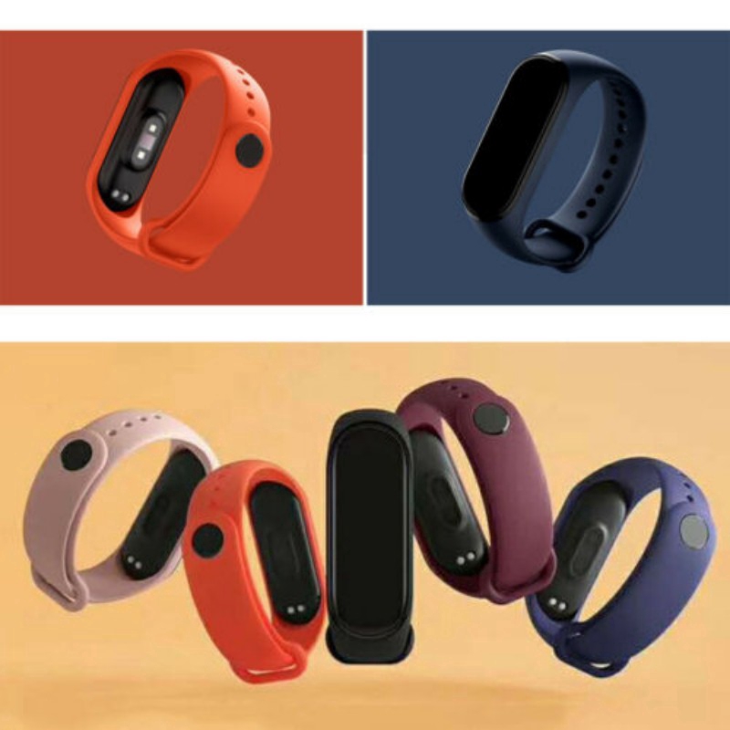 Dây đeo thay thế chất liệu silicon trong suốt chuyên dụng cho Xiaomi Mi Band 4