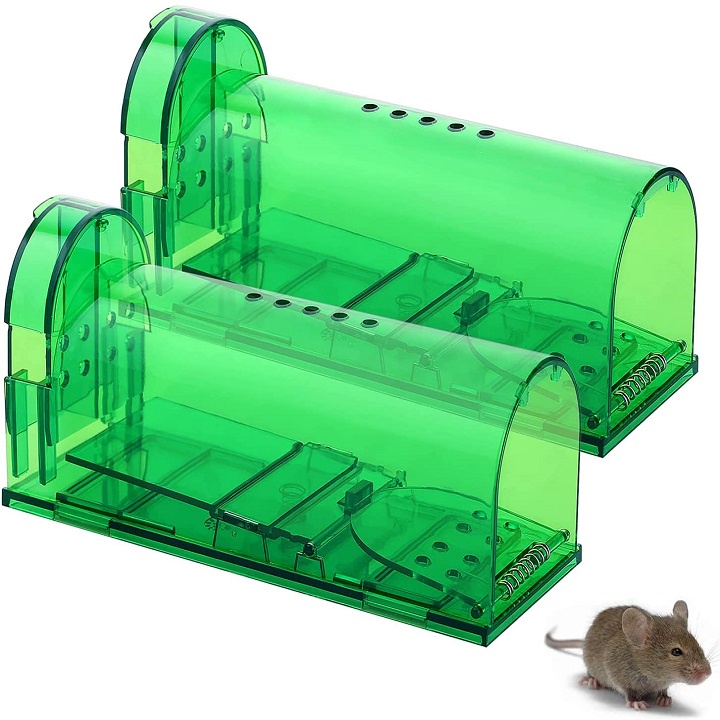 Bẫy chuột lồng bằng nhựa cứng loại nhỏ ( bộ 2 cái)