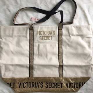 Túi Tote Victoria Secret vải bố