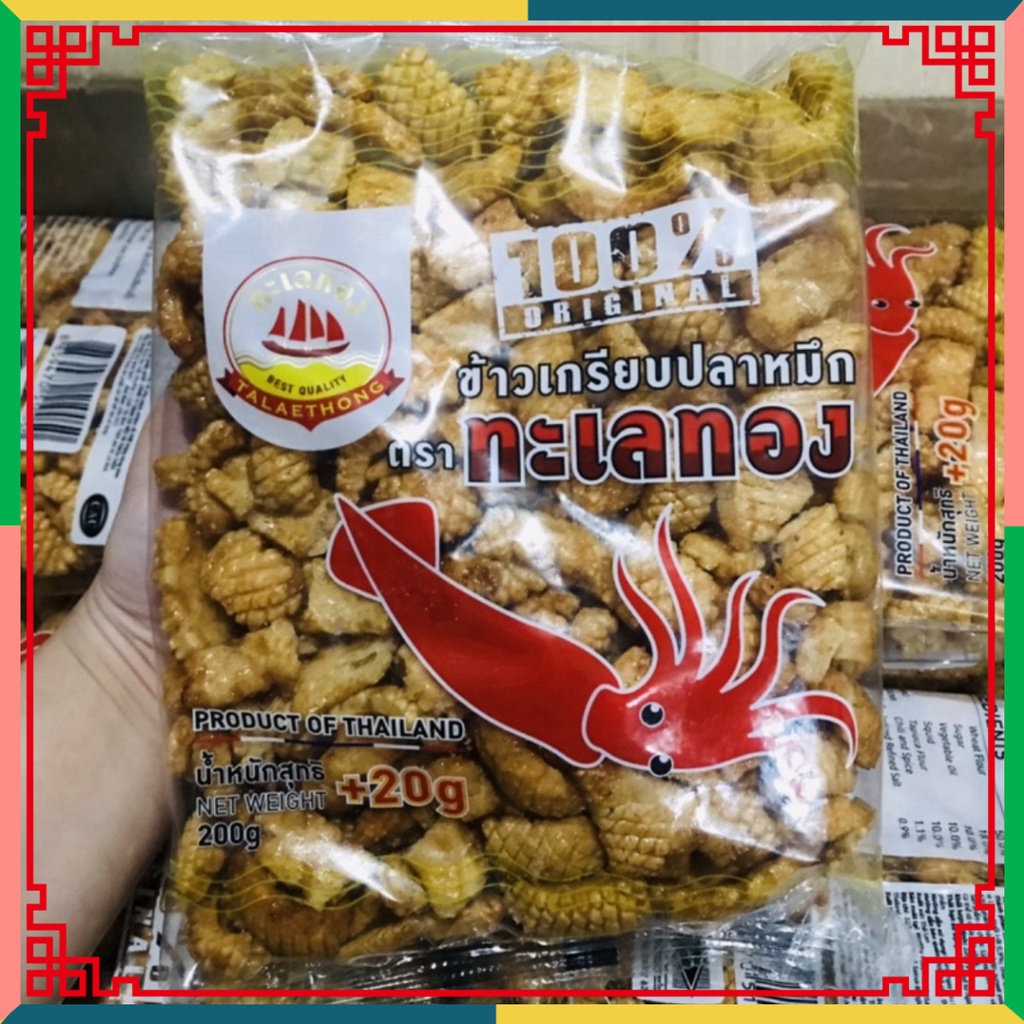 HOT LIKE Bim Bim Mực Đất Nước Thái Lan Gói 200g + 20g Date Mới