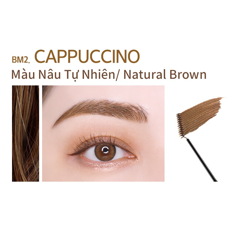 Mascara chân mày bền màu, lâu trôi Merzy The First Proof Brow Mascara 3.5g