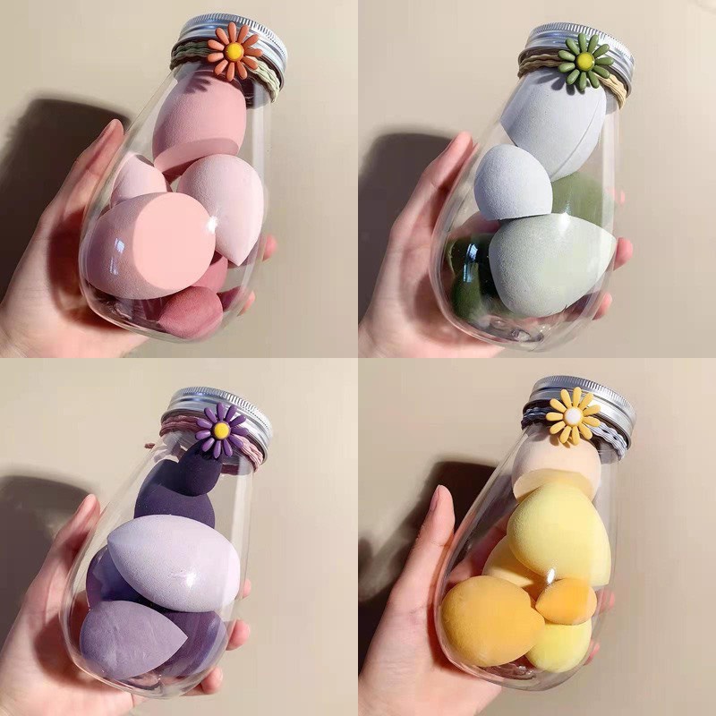 BÔNG MÚT TRANG ĐIỂM HÌNH GIỌT NƯỚC 6 món bình