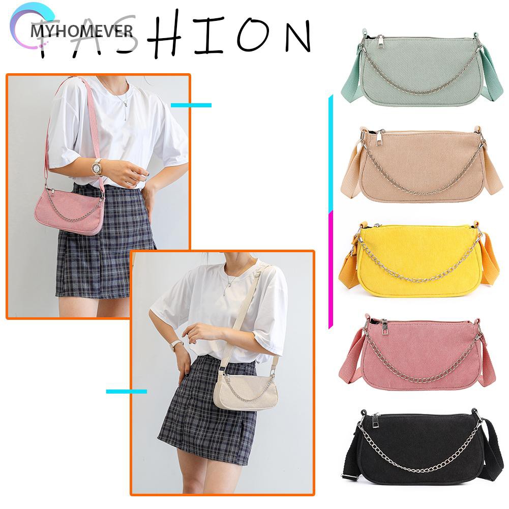 Túi Nhung Đeo Chéo Màu Trơn Thời Trang Cho Nữ