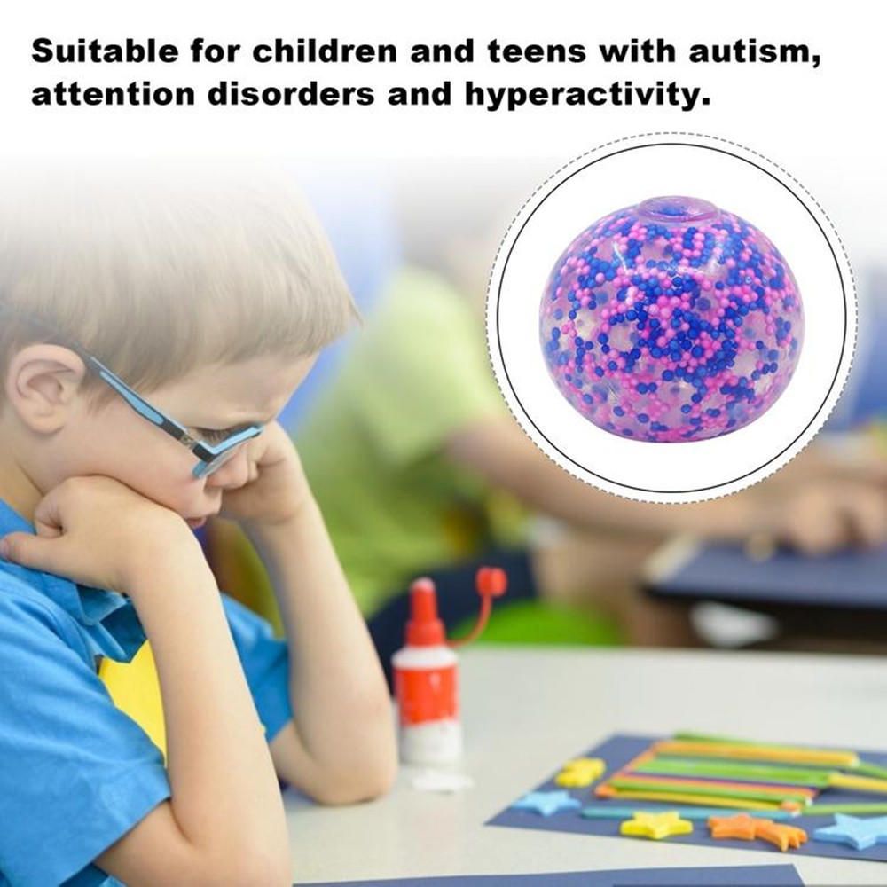 Đồ chơi bóp tay mềm hình quả bóng nhiều màu giảm căng thẳng dành cho người lớn và trẻ em/nhiều màu tùy chọn