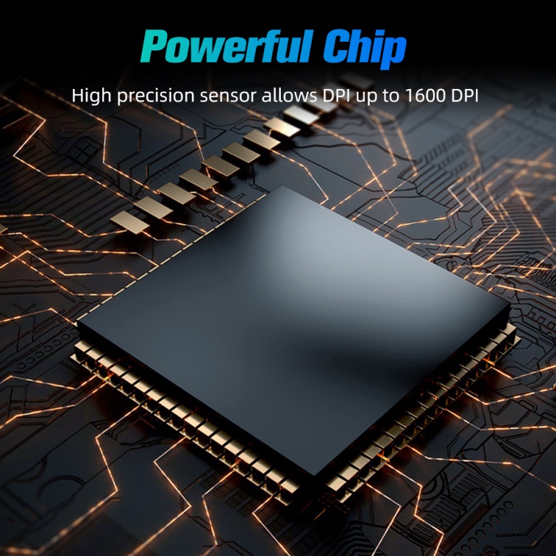 Chuột không dây Ankndo có 3 nút điều chỉnh DPI dùng cho PC Chromebook máy tính