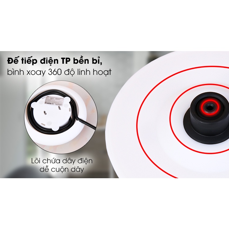 Bình đun siêu tốc Hommy 1.7 lít D1017